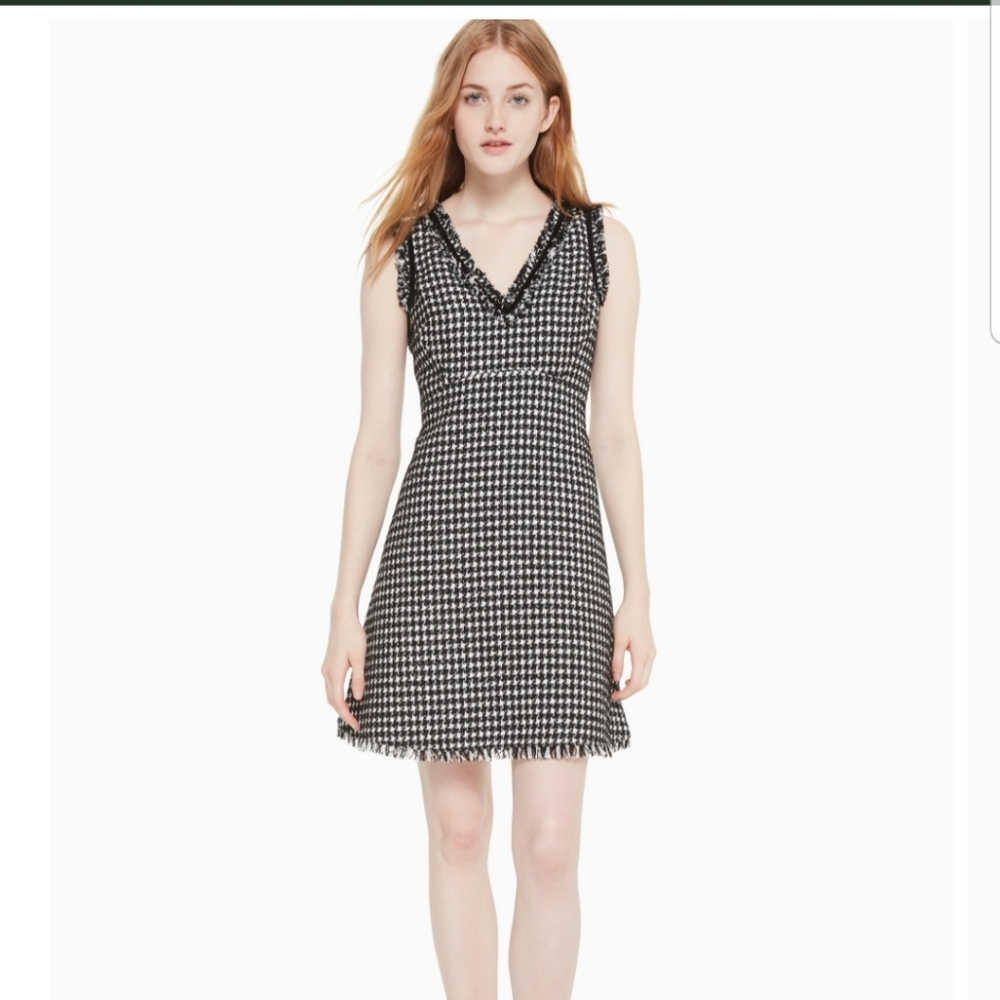 Kate Spade Howndstooth Tweed dress